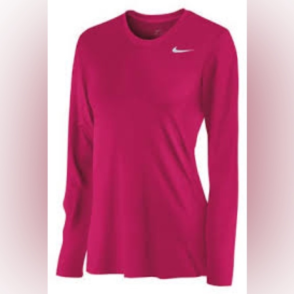 Nike Women's Fuchsia Long Sleeve Tee